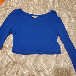 Blue Crop top